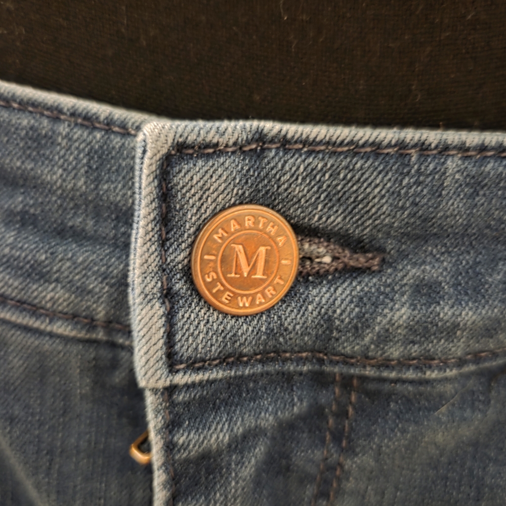 Martha Stewart Dark Blue Boyfriend Jeans - Picture 4 of 7
